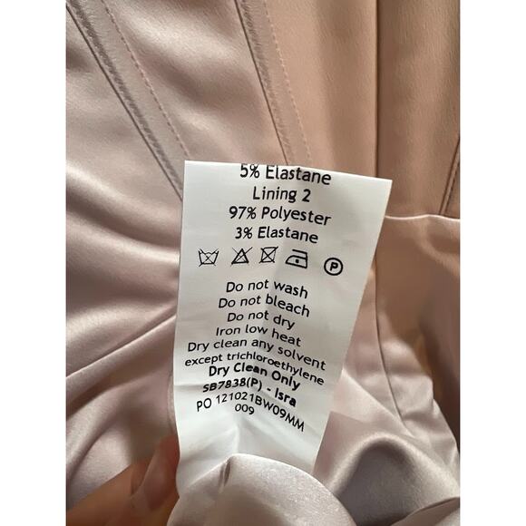 House of CB Isra Crystal Satin Corset Mini Dress Size XS Extra Small Plus Cup - Picture 9 of 10